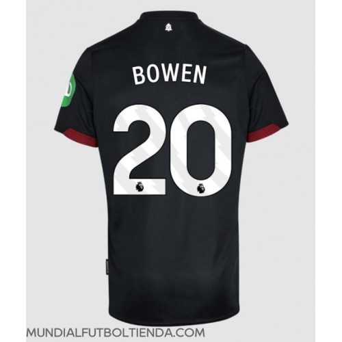 Camiseta West Ham United Jarrod Bowen #20 Segunda Equipación Replica 2024-25 mangas cortas